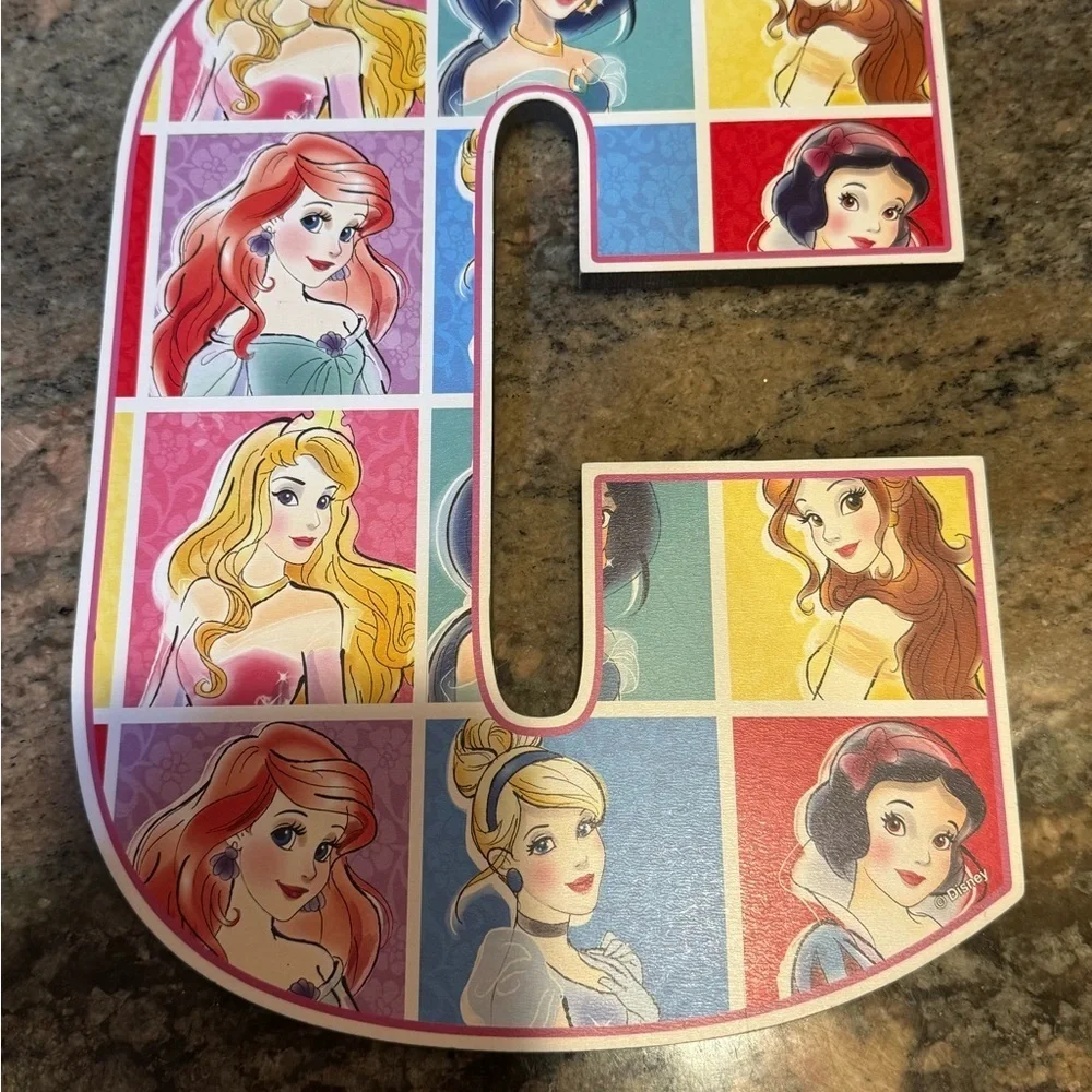 Disney Princess Wall Decor Letter C
